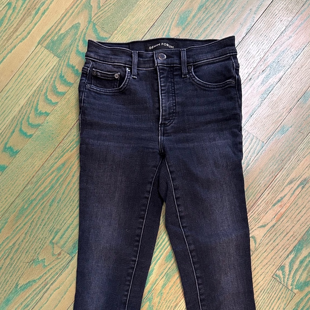 Denim Forum Black Skinny Jeans